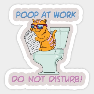 Cat poop Sticker
